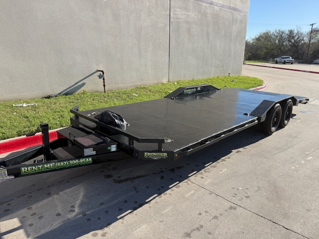 102" x 22' Car Hauler Trailer for rent in Mansfield TX — Frontier Trailer Rentals